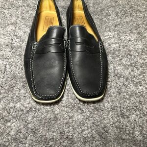 Mercanti Fiorentini Men's Navy Leather Loafers Size 12